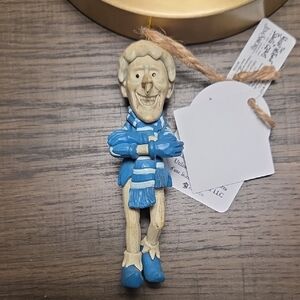 Jim Shore Blue and Tan The Year Without A Santa Claus Figurine